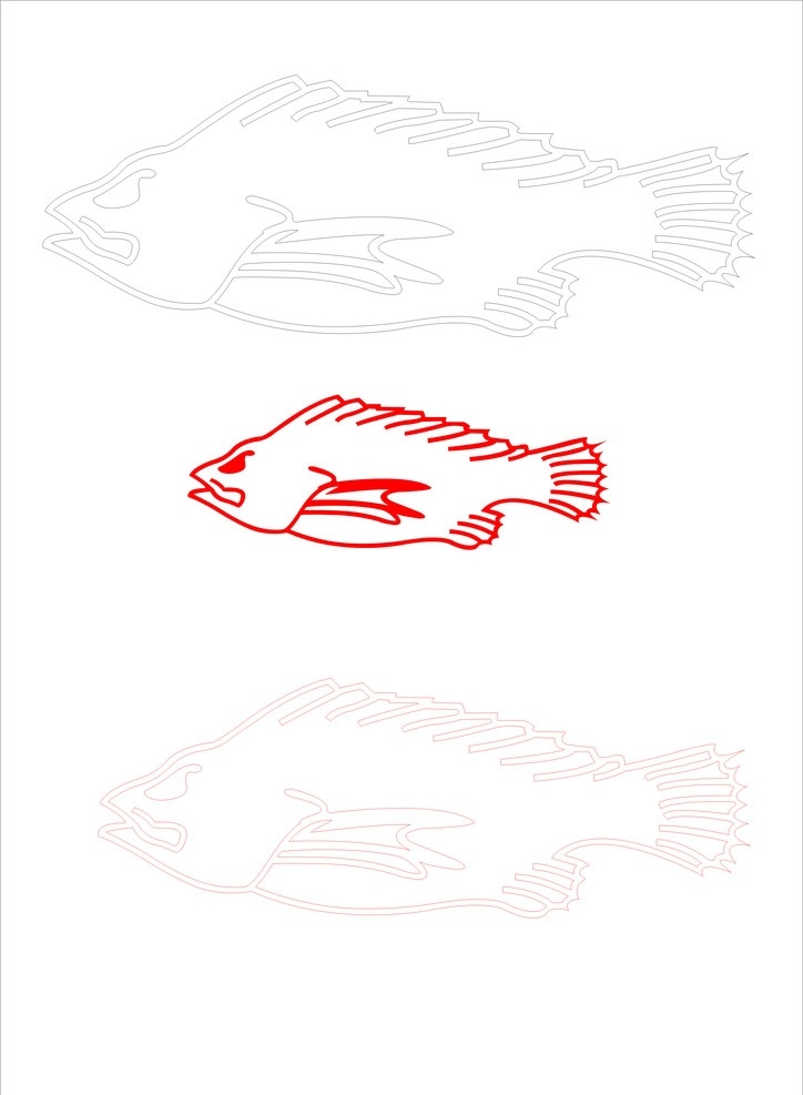 鱼 鱼图标 鱼标识 矢量图 矢量