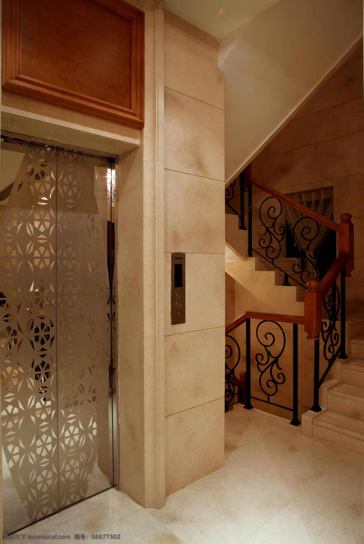 电梯口效果图 室内设计 装饰 装修 家装 效果图 别墅 豪宅 电梯口 未 分类 环境设计