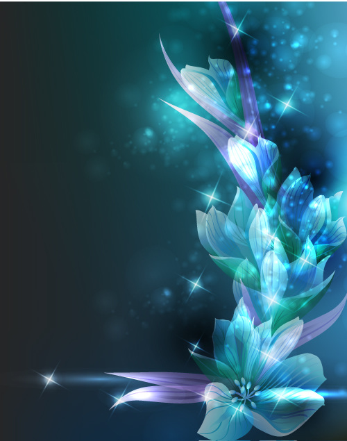 梦幻 花卉 背景 矢量 底图 底纹 光点 光晕 花朵 色彩 植物 anmin 矢量图 其他矢量图
