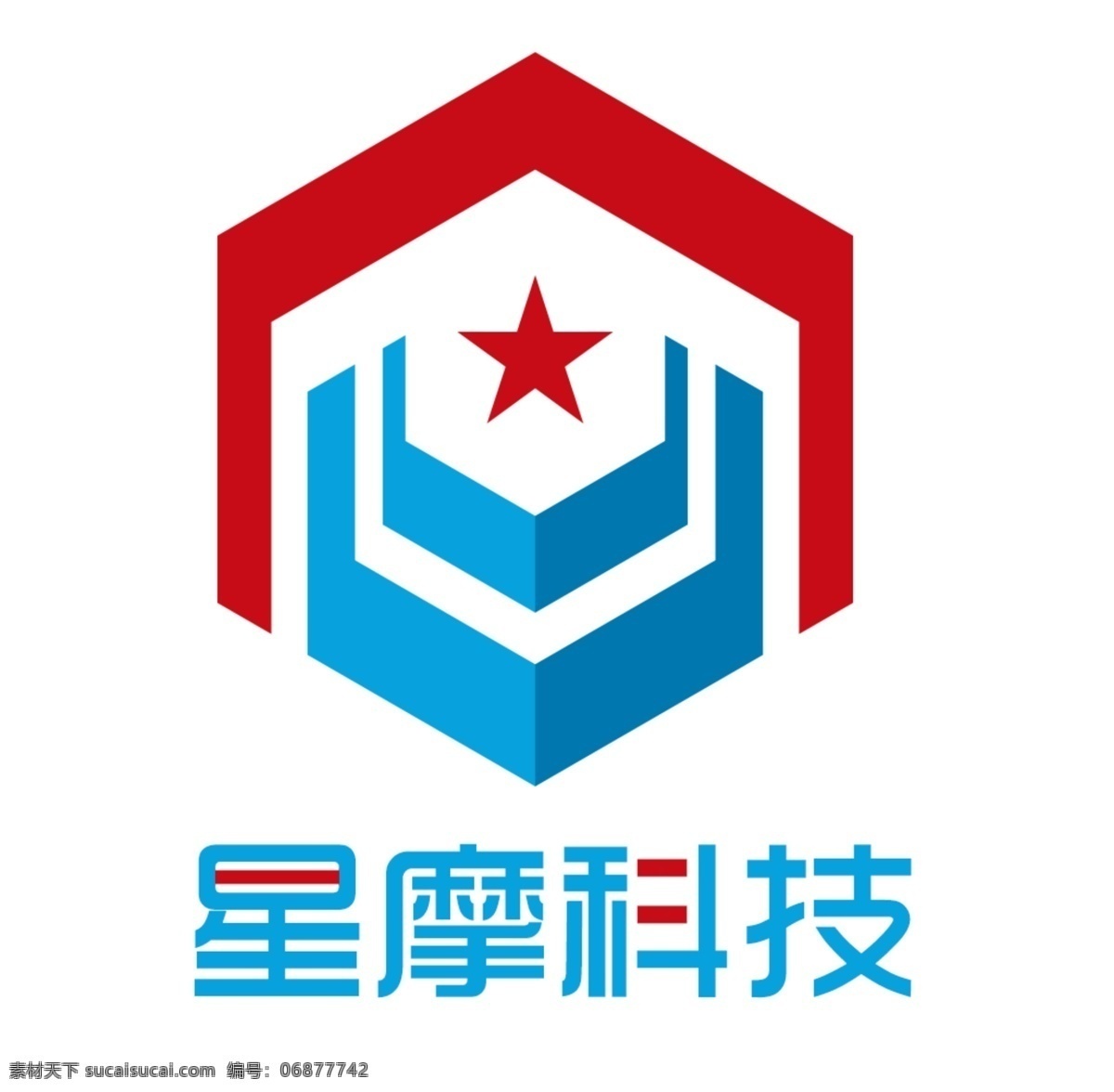 logo 蓝色 科技 星摩