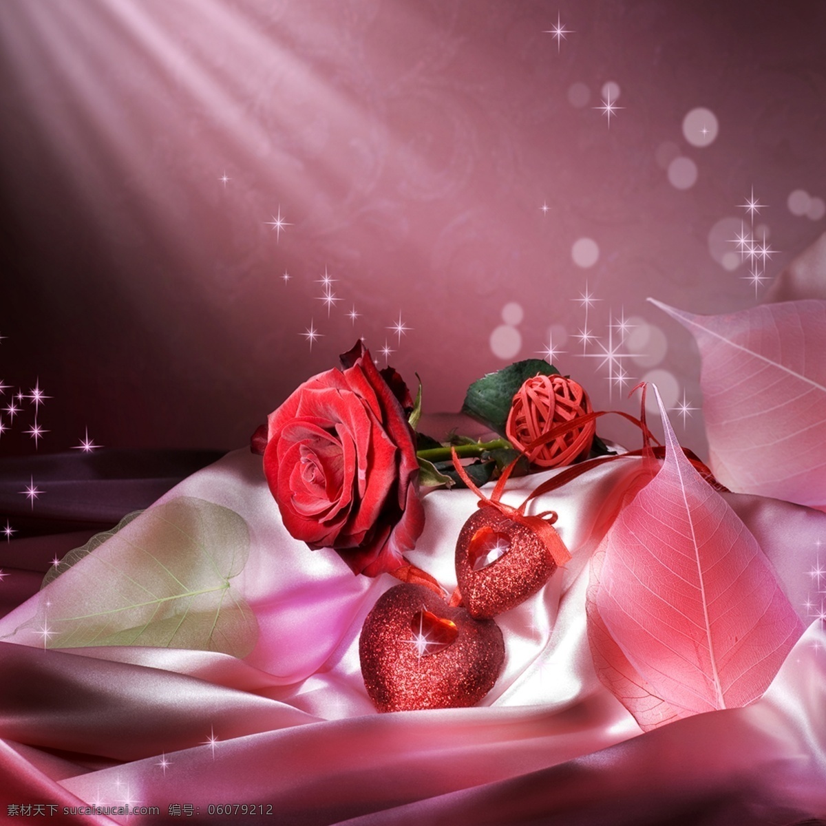 红艳玫瑰素材 花 蝴蝶 心连心 黑色