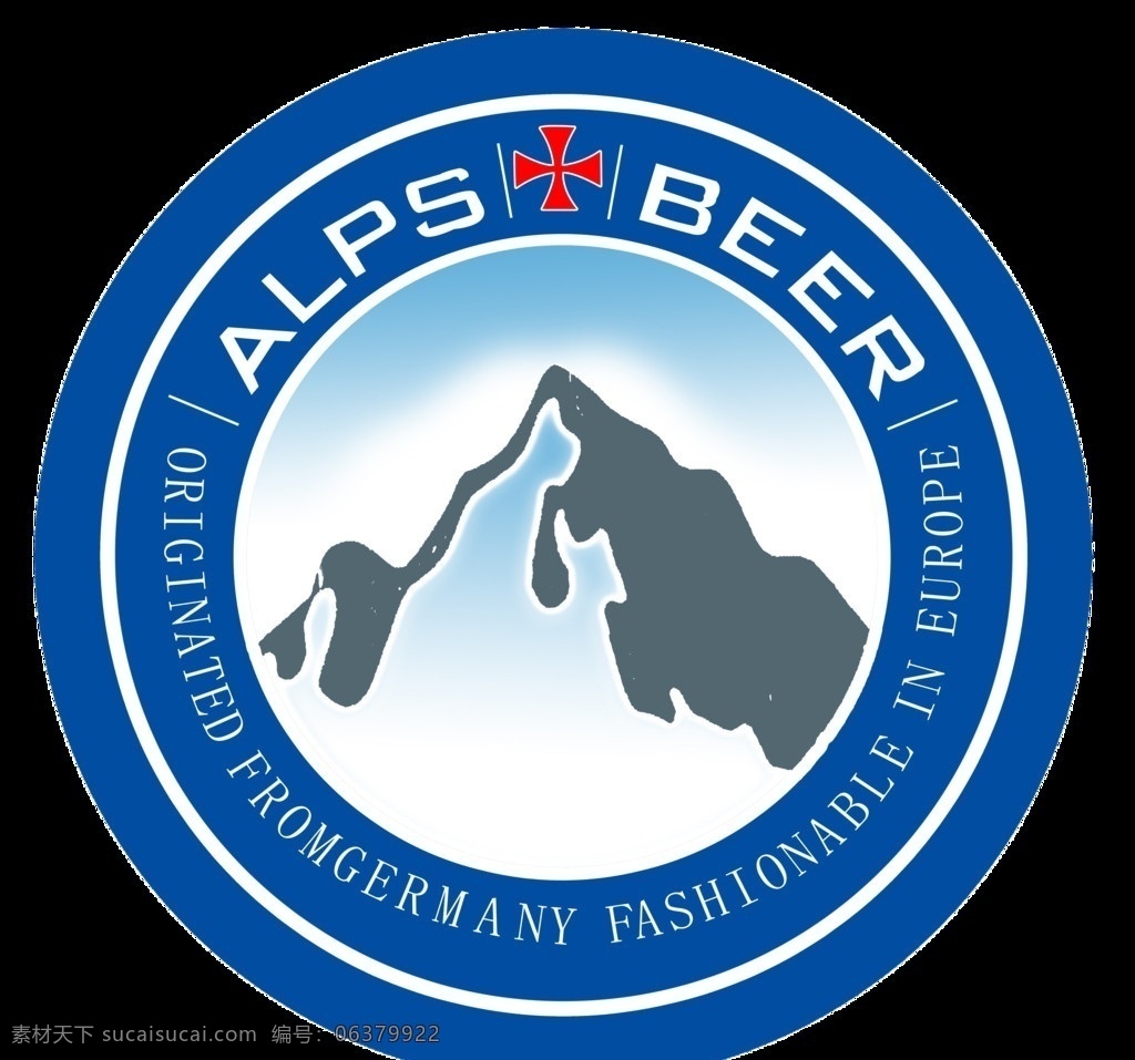 阿尔卑斯 啤酒 标志 啤酒标志 广告 山 标志设计 广告设计模板 源文件
