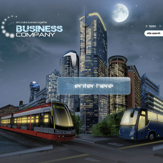 城市 交通工具 flash 灰色背景 欧美网站 网站模板 动画整站 网页素材