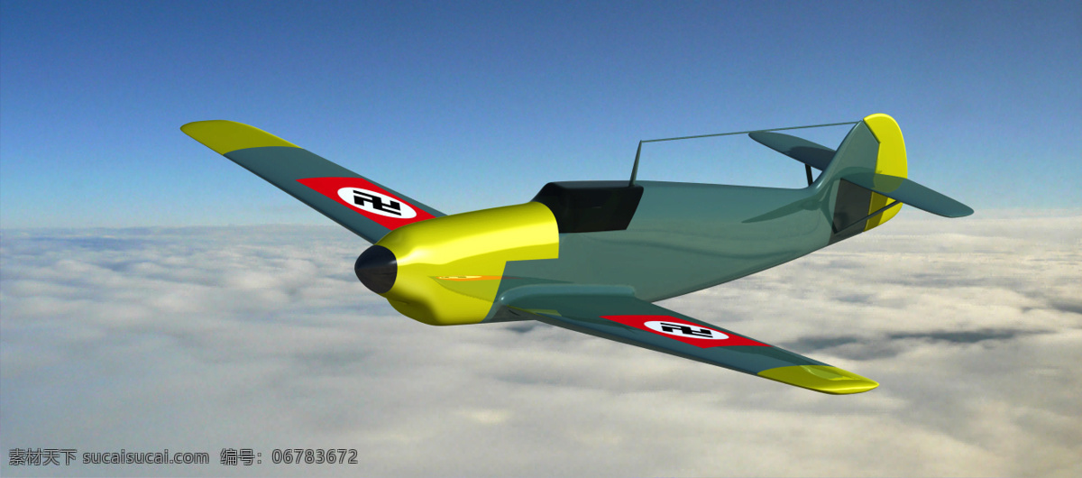 二战 飞机 我们 me109109 3d模型素材 建筑模型