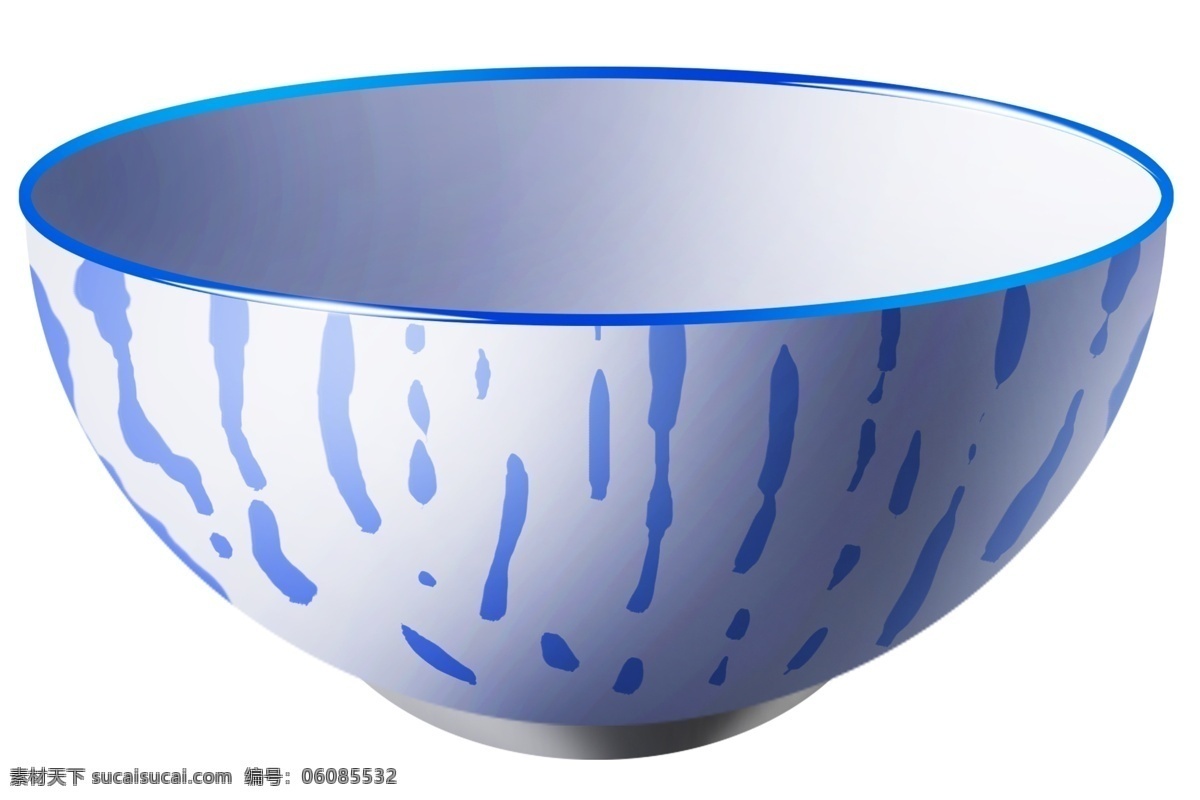 手绘 盛饭 餐具 插画 白色的餐具 卡通的插画 手绘插画 容器 瓷器 器皿 盛饭的饭碗 漂亮的饭碗