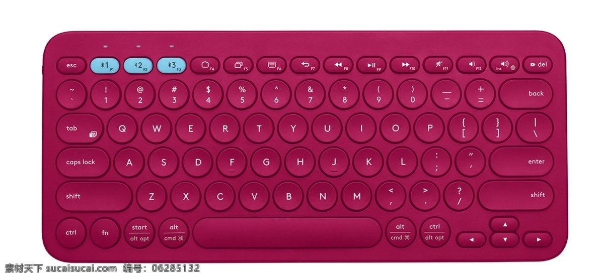 红色 电脑 键盘 橘黄 玫瑰红 青春