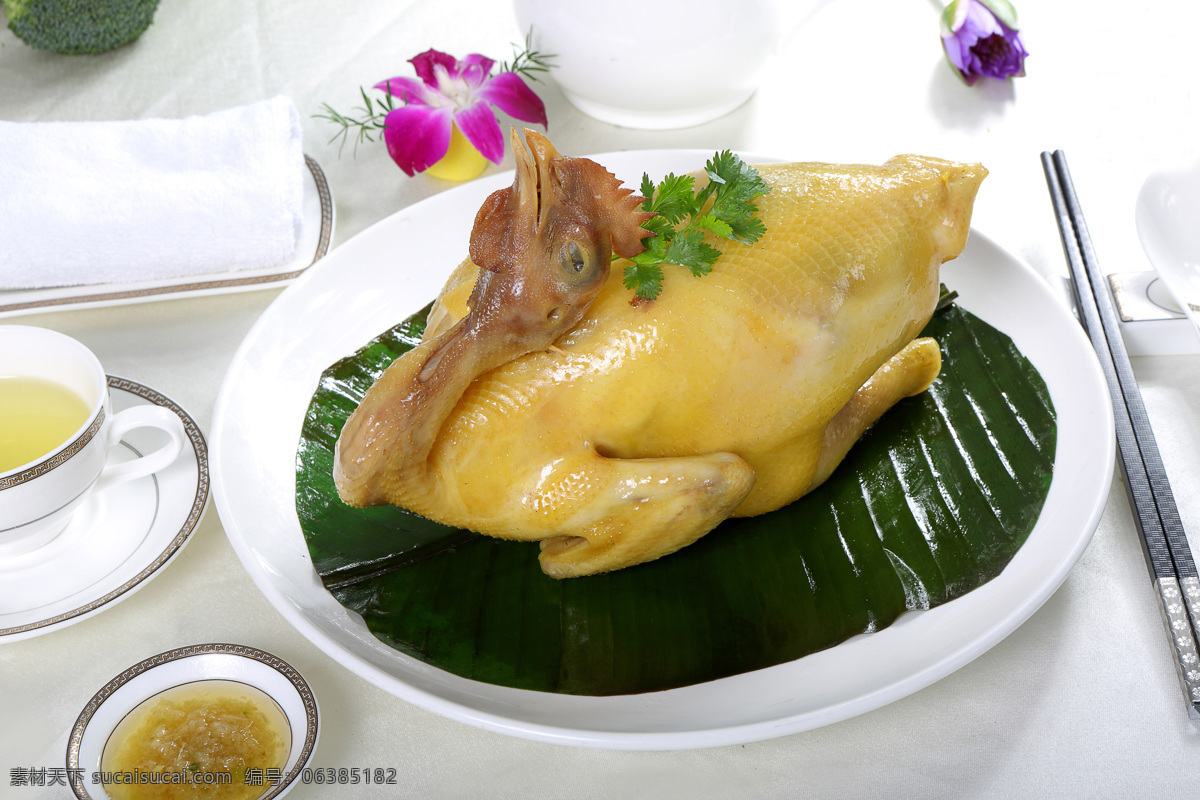 传统 菜品 荷叶 蒸 鸡 美味 特色 蒸鸡 餐饮美食 传统美食