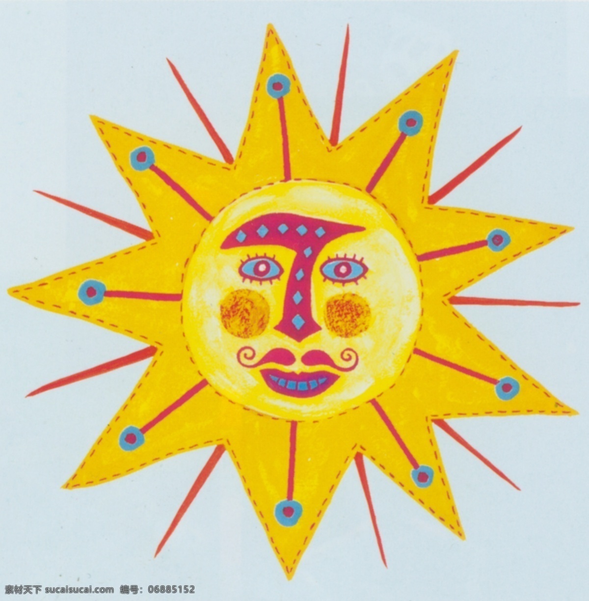 插画 儿童画 绘画书法 手绘 太阳 太阳公公 太阳模板下载 太阳设计素材 太阳爷爷 文化艺术 插画集