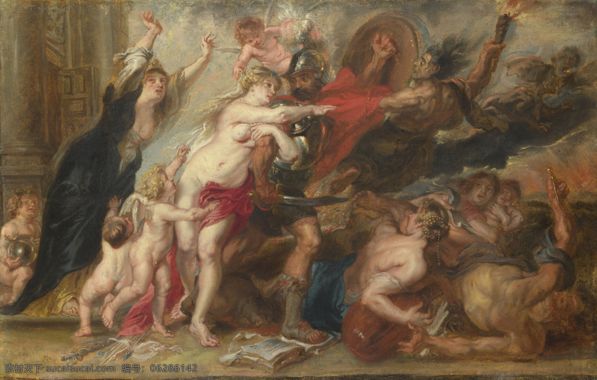 rubens 宫廷 人物 人体 油画 装饰画 paul war 德国 画家 彼得保罗 鲁本斯 peter of horrors the after