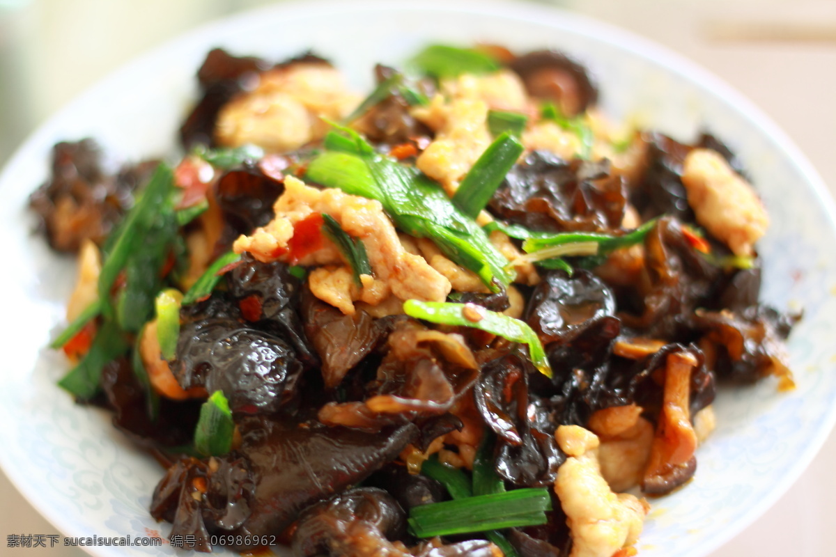 木耳炒肉片 木耳 肉片 小炒 炒菜 下饭菜 餐饮美食 传统美食