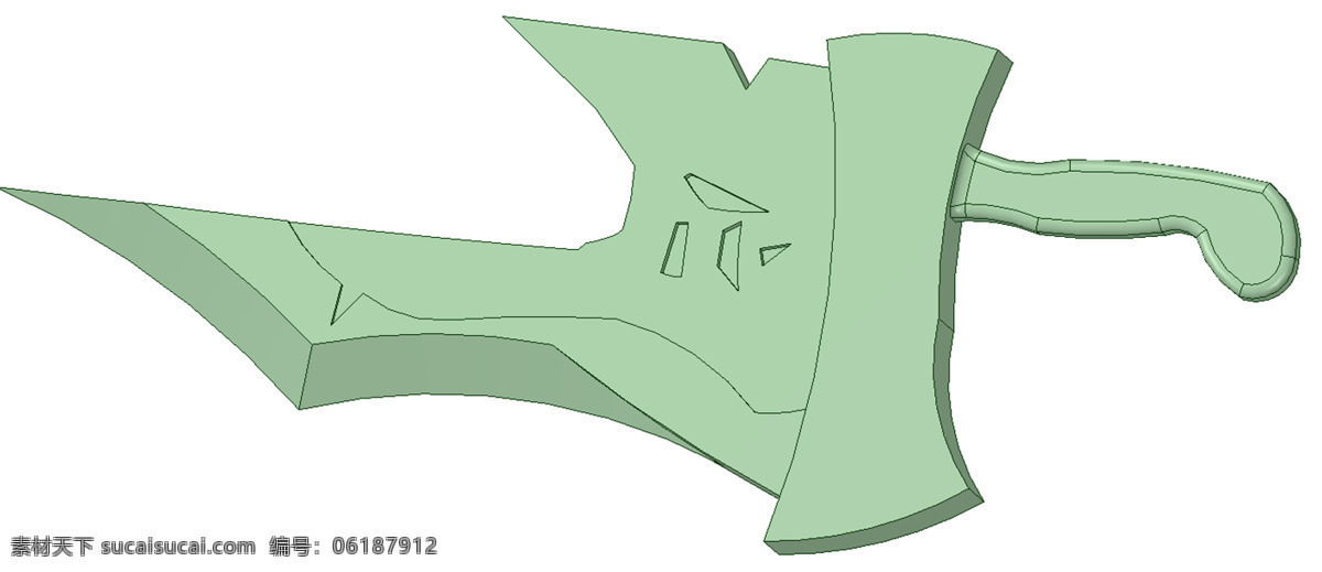 瑞文 剑 插件 撕裂 渲染 spaceclaim 3d模型素材 其他3d模型