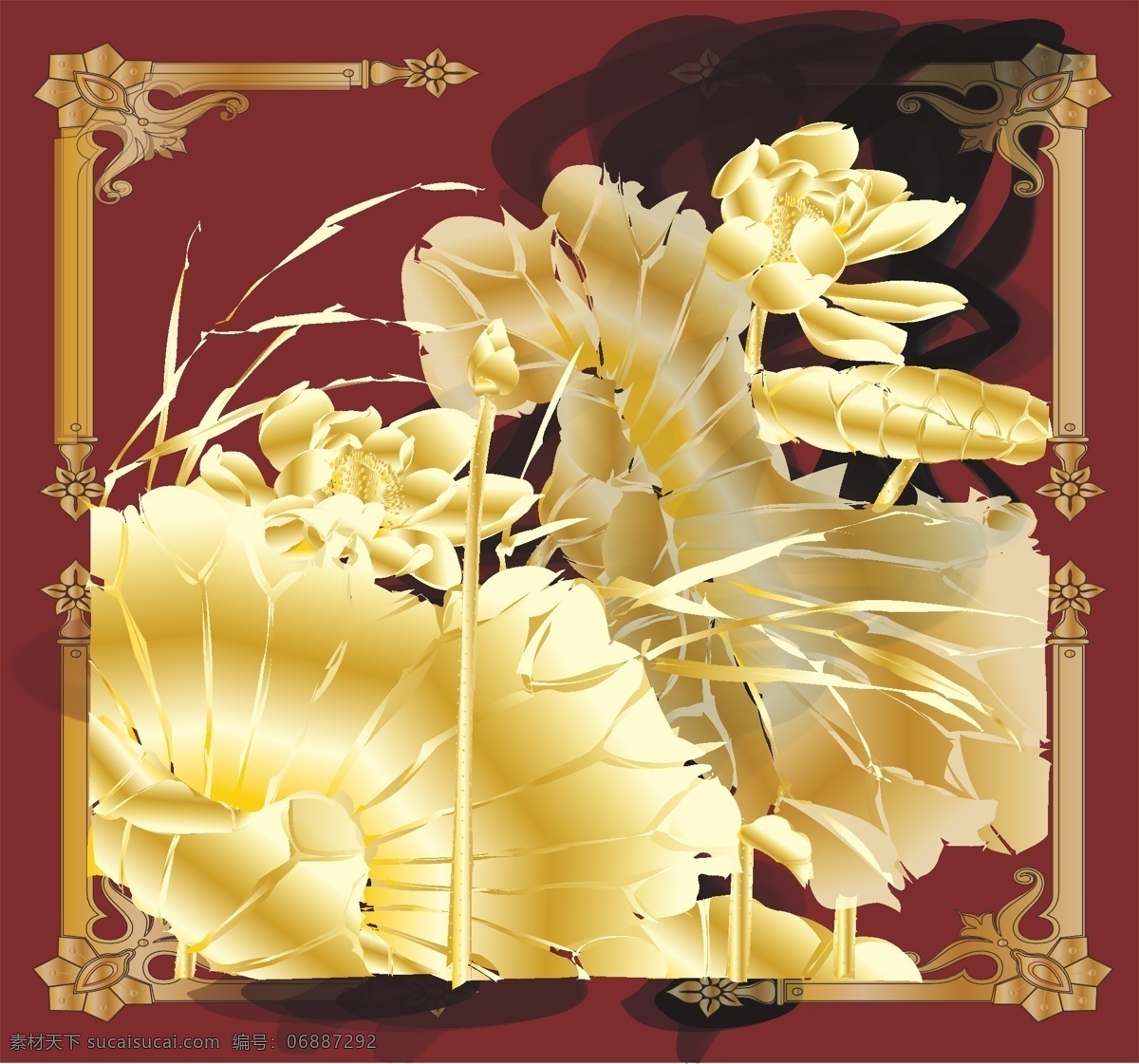 金色花卉