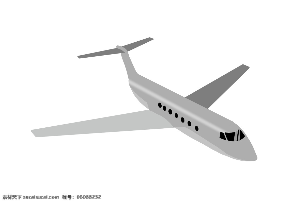 灰色 飞机 侧面图 插图 侧面 飞机侧面切图 平面 飞行 军事飞机 交通工具 空中 客机
