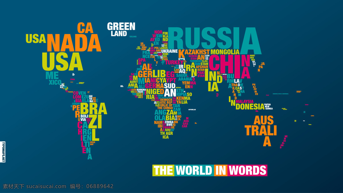 in the words world 蓝色背景 世界 字母 组成 板块 世界板块 英文 矢量图 艺术字
