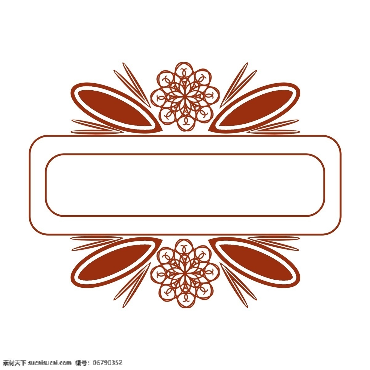 团花 长方形 欧式 边框 长方形边框 卡通插画 欧式边框 暗格边框 窗格边框 花纹边框 欧式的团花