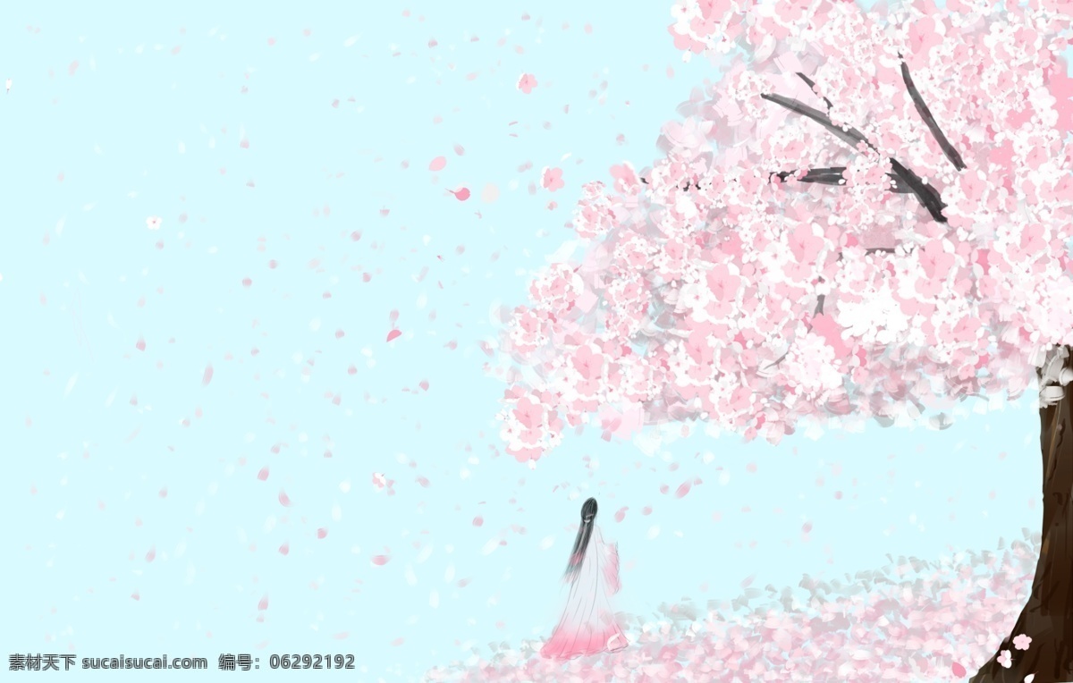 樱花 浪漫 小清新 意境