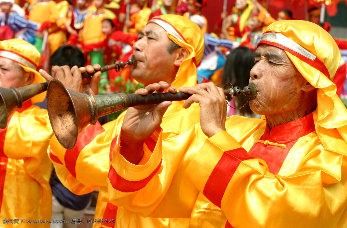 吹唢呐 唢呐 庆祝 节日庆祝 文化艺术