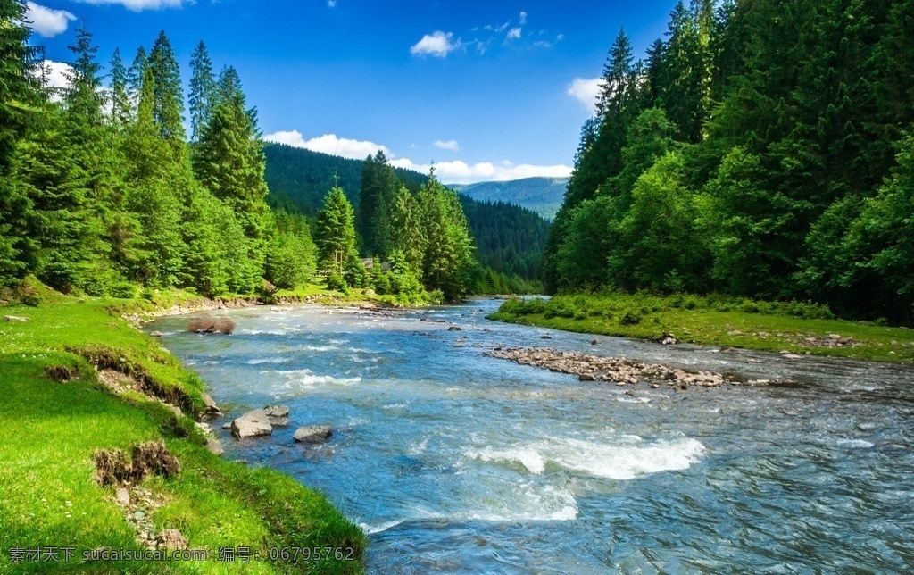 山水风景 自然风景 河流 森林 树木 湖泊 美丽 自然景观 自然 景色 高清