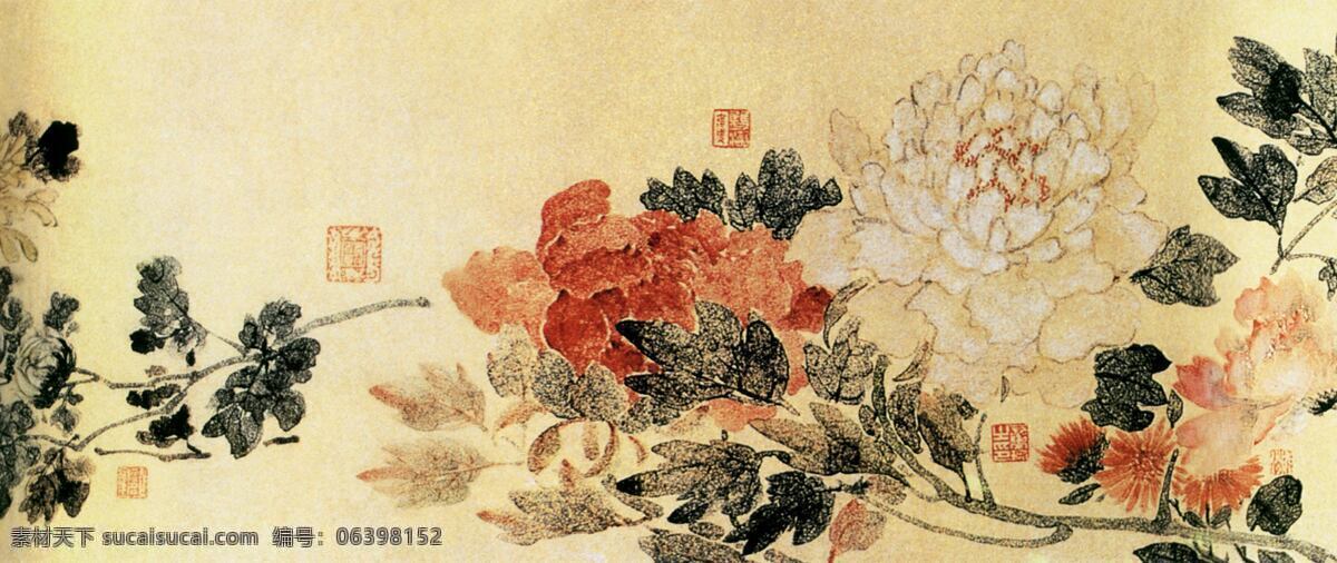 花开 争艳 工笔 国画 花鸟 名画 水墨 写意 中国画 花开争艳 中华传世国画 文化艺术