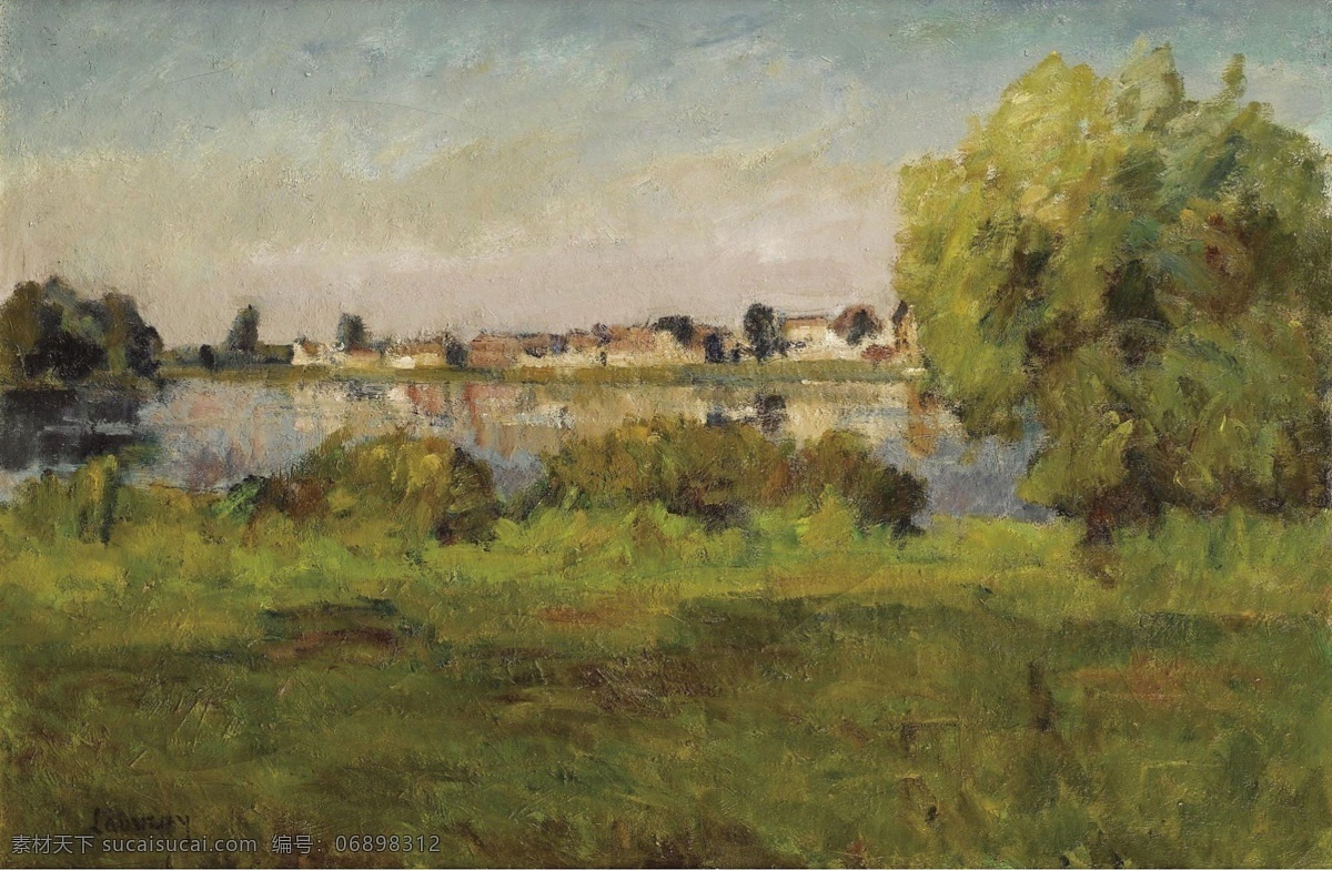 lavacourt 大师 画家 风景画 静物 油画 建筑 装饰画 and vetheuil between seine the lauvray abel 人物 高清 西方 国外 现代 家居装饰素材