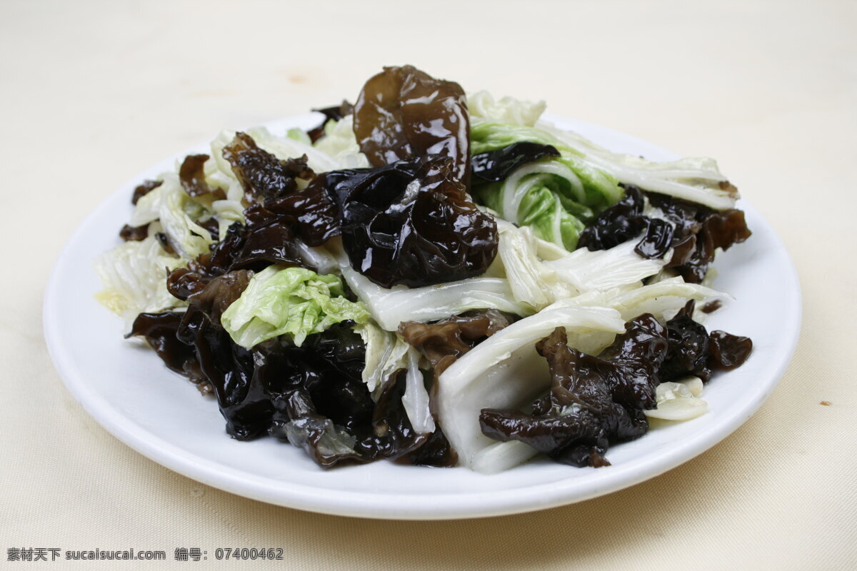 农家小炒图片 黑白菜 白菜 木耳 小炒 白菜炒木耳 农家 家常小菜 传统美食 餐饮美食