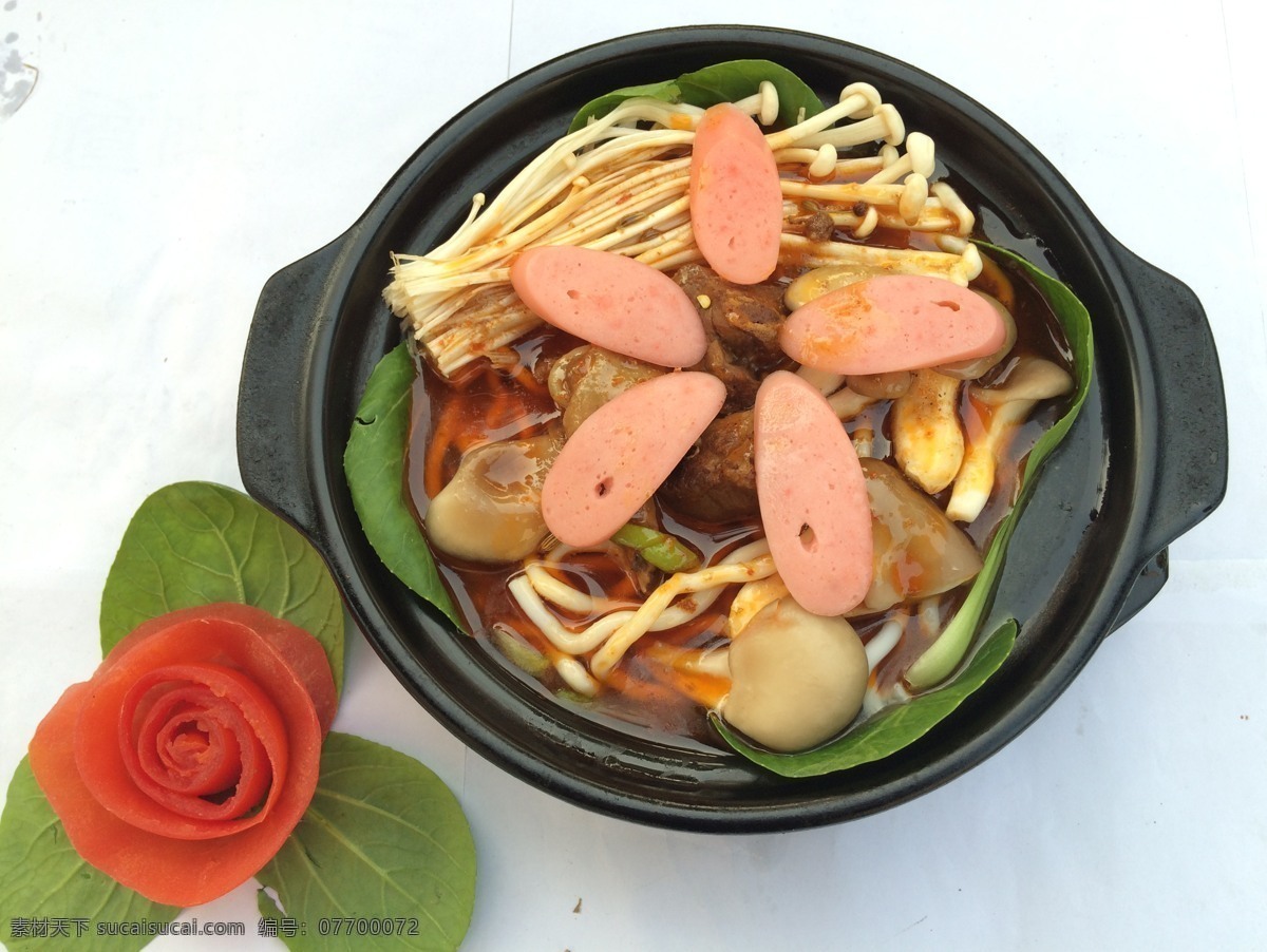 砂锅土豆粉 砂锅 土豆分 蔬菜 玫瑰 麻辣土豆分 餐饮美食