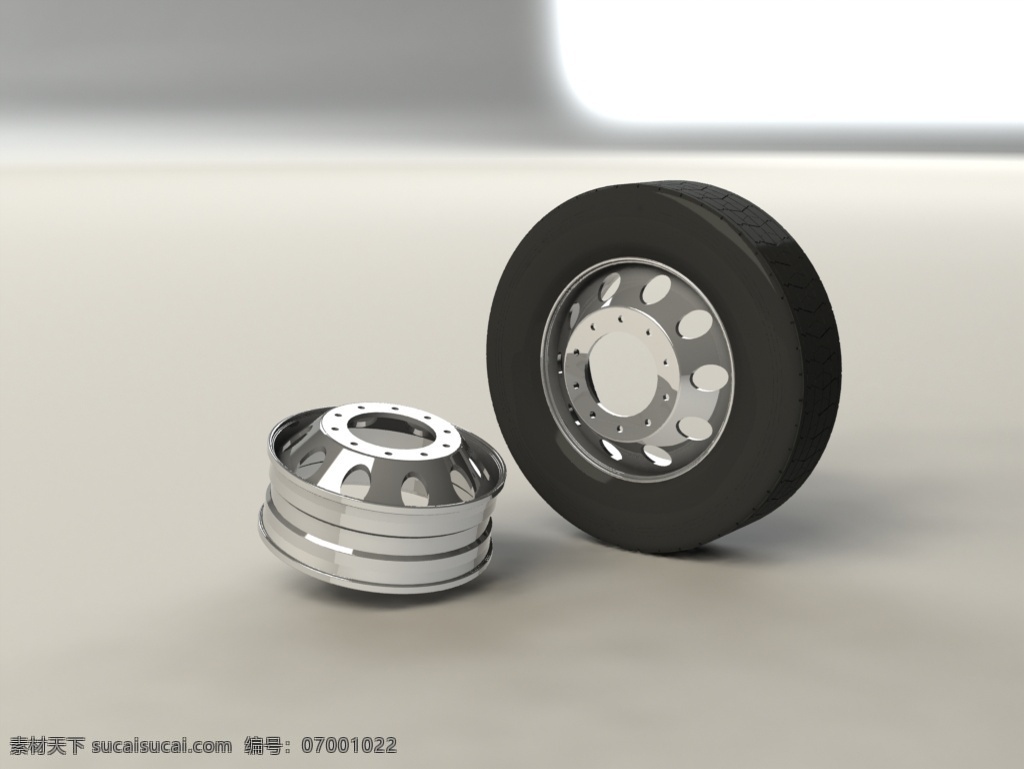 汽车 轮辋 轮胎 3d模型素材 其他3d模型