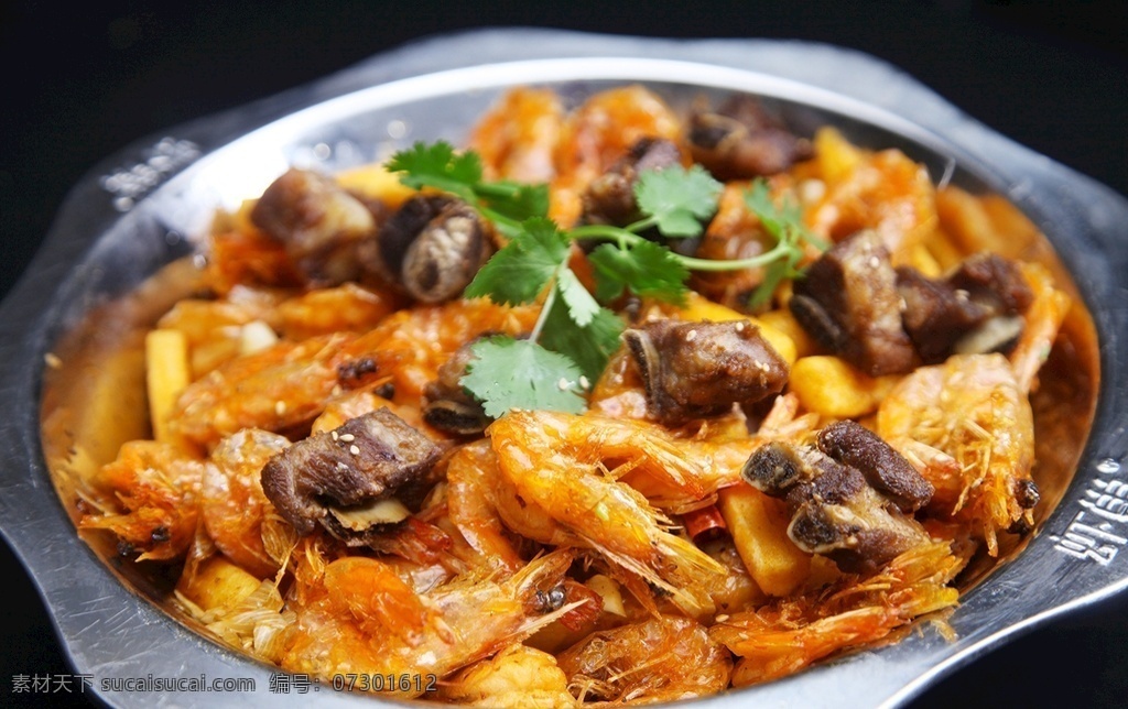 排骨虾图片 排骨虾 虾火锅 虾 干锅虾 香辣虾 餐饮美食