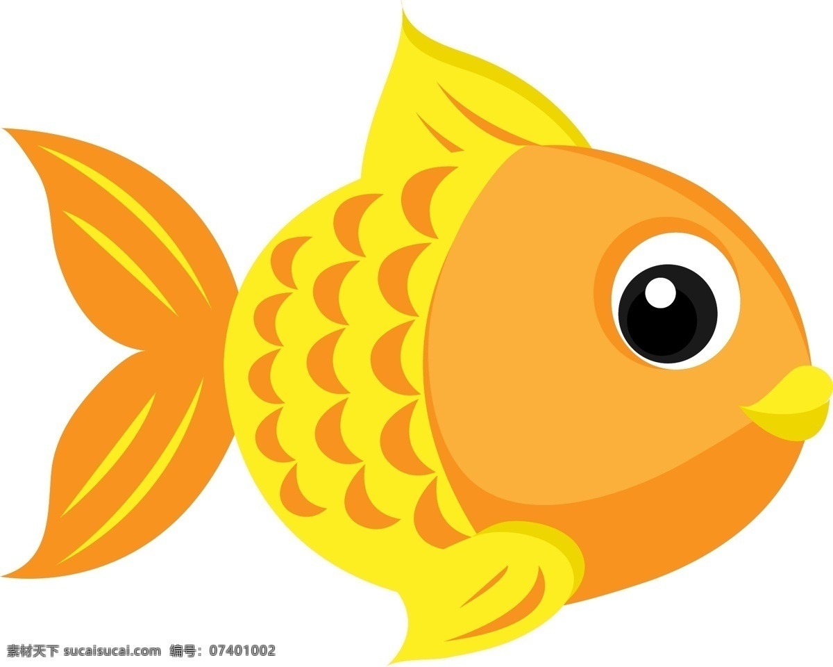 矢量 卡通 可爱 金鱼 金鱼图片素材 金鱼缸 观赏鱼 矢量图 其他矢量图
