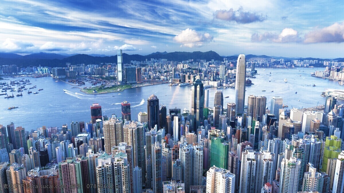 香港 维多利亚港 摩天大厦 港岛 九龙 国内旅游 旅游摄影