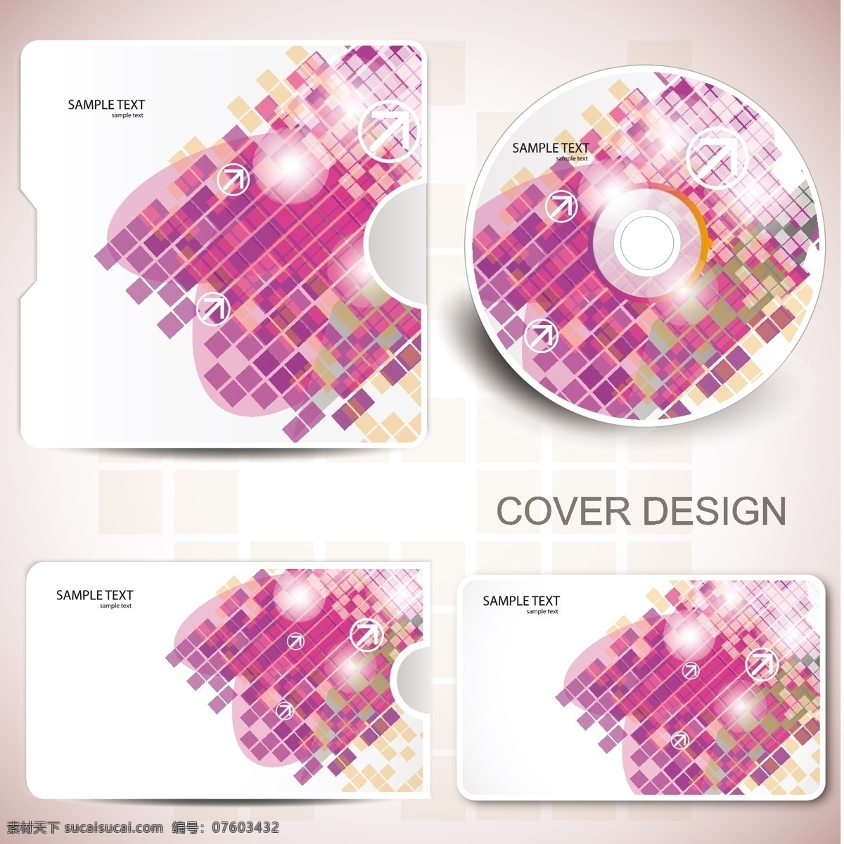 炫彩 抽象 图案 cd 包装 矢量 彩色 花纹 矢量图 其他矢量图