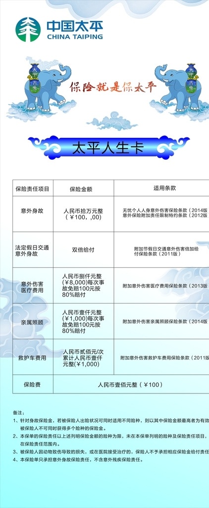 中国太平 展架 人寿 保险 业务 矢量文件系列