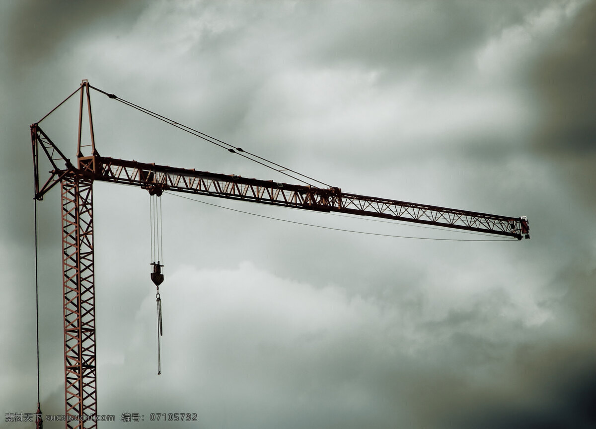 塔吊吊车 工地 建筑 建设 工业生产 现代科技