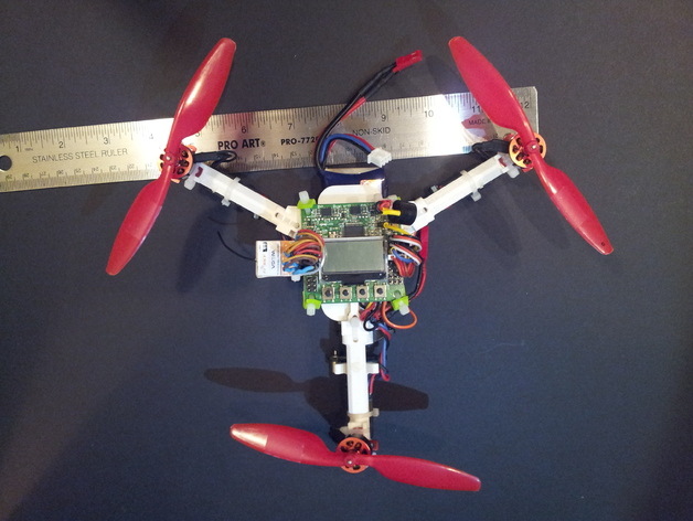 3d打印模型 3d 打印 模型 flitetest kk2 微 tricopter multirotor 小 turnigy 2900kv stl 灰色