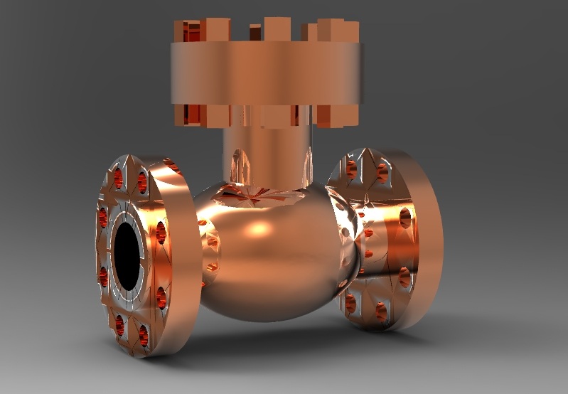 旋 启 式 止回阀 检查 摆动 阀 3d模型素材 电器模型