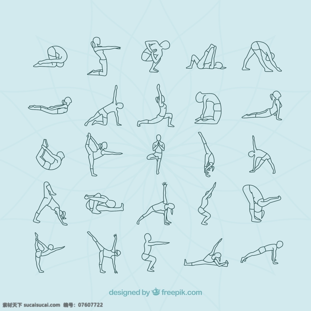 瑜伽姿势 运动 健身 健康 瑜伽 能源 平衡 冥想 普拉提 放松 品种繁多 姿态 动感 姿势品种 图标 高清 源文件