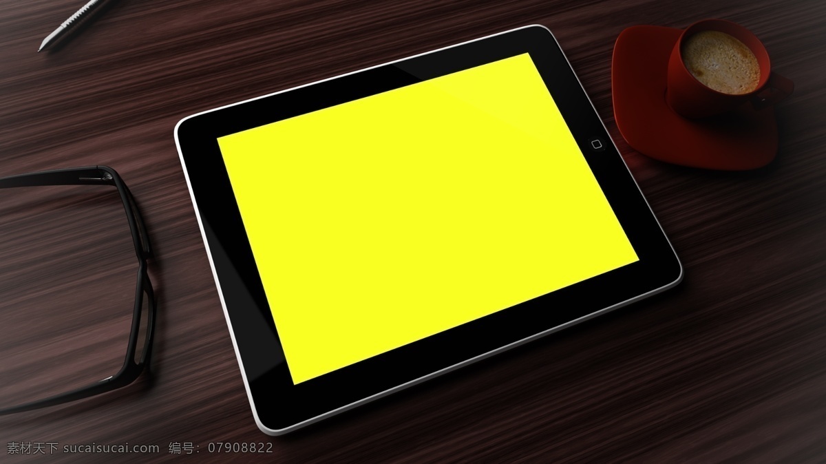 ipad 模板 智能 贴图 ipad模板 智能贴图 vi设计 标志贴图 苹果 平板电脑 黑色 模型 ps 分层