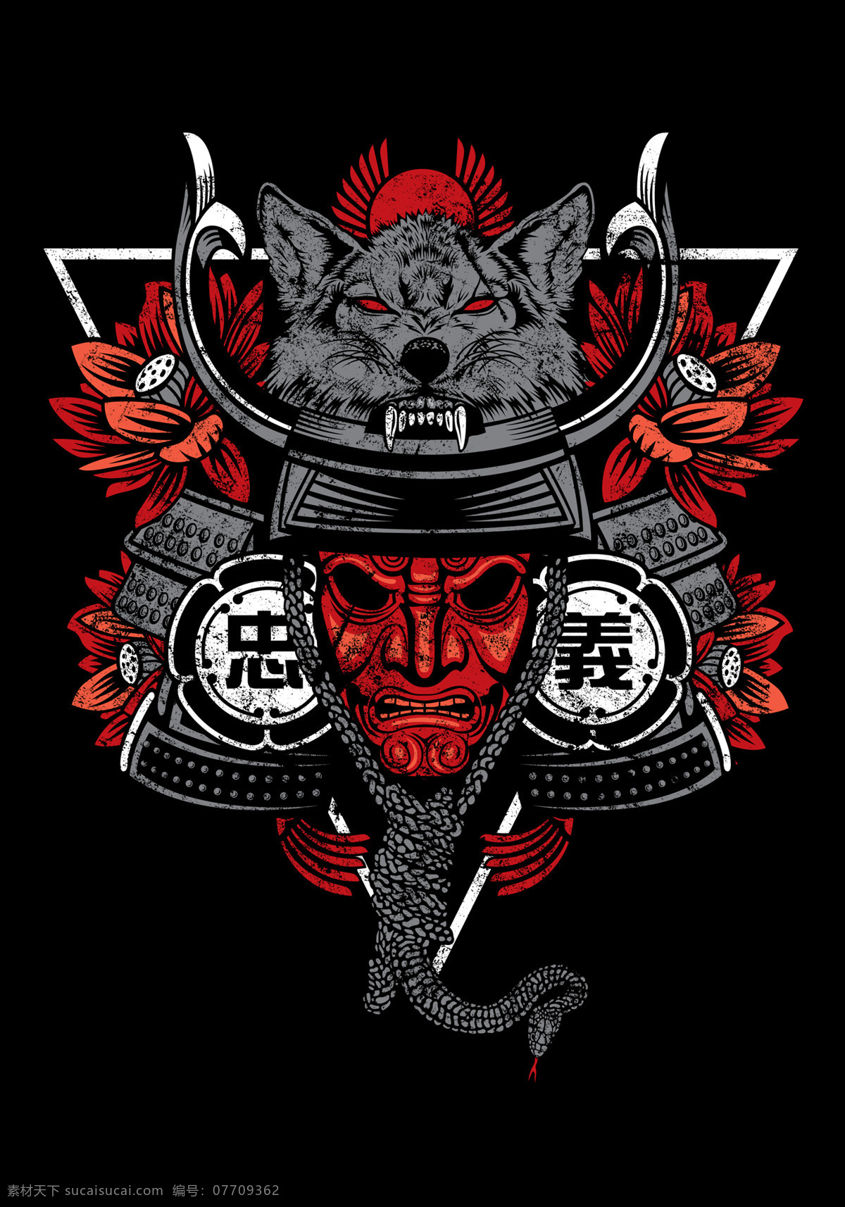 武士头 武士 日本 东瀛 日本武士头 动漫动画