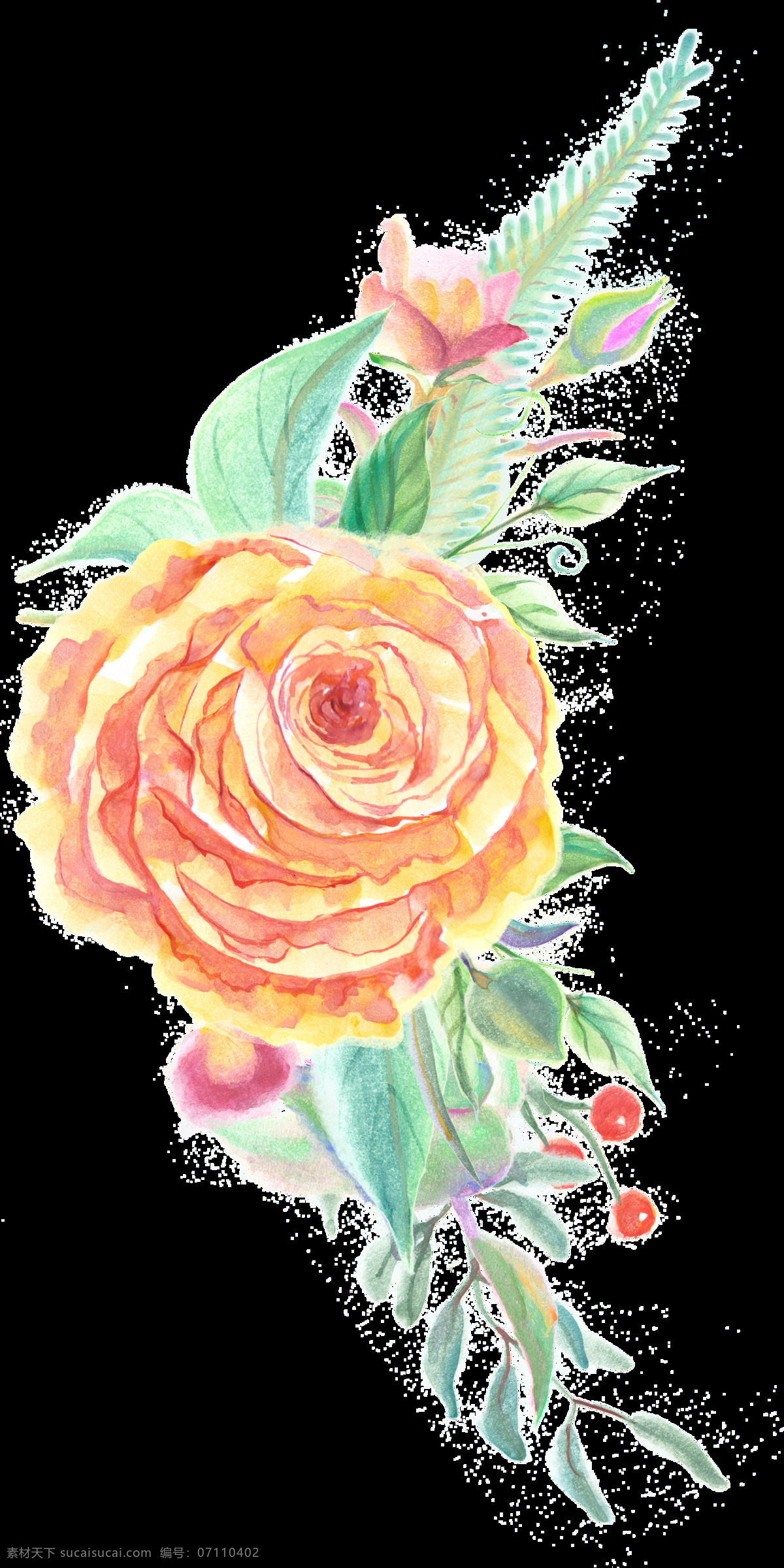 精 黄花 蕊 透明 装饰 花朵 黄色 免扣素材 透明素材 装饰图案