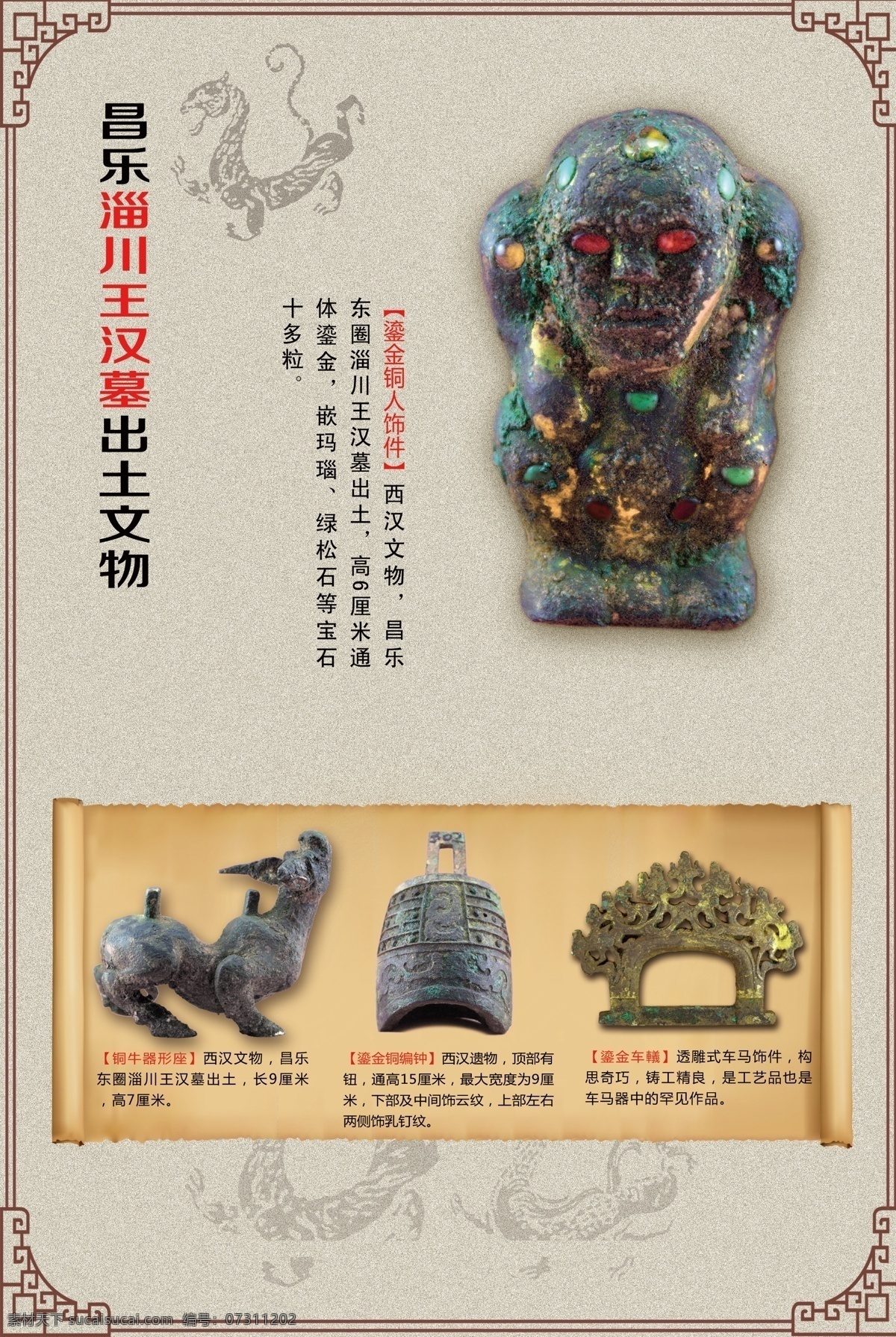 文物展板 文化展示 展陈 展览 版面 分层