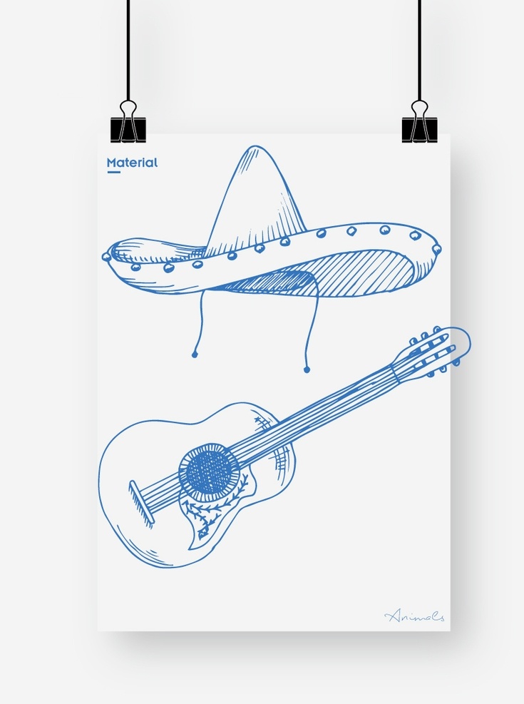 吉他图片 吉他 草帽 牛仔 乡村音乐 漫画 卡通 图标 图形 图案 手绘 绘画 logo 纹身 矢量 线稿 表现 矢量素材 绘本 元素 简笔画 标志图标 其他图标