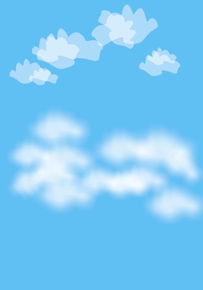 画 白云 白云素材 矢量 夏天 云朵