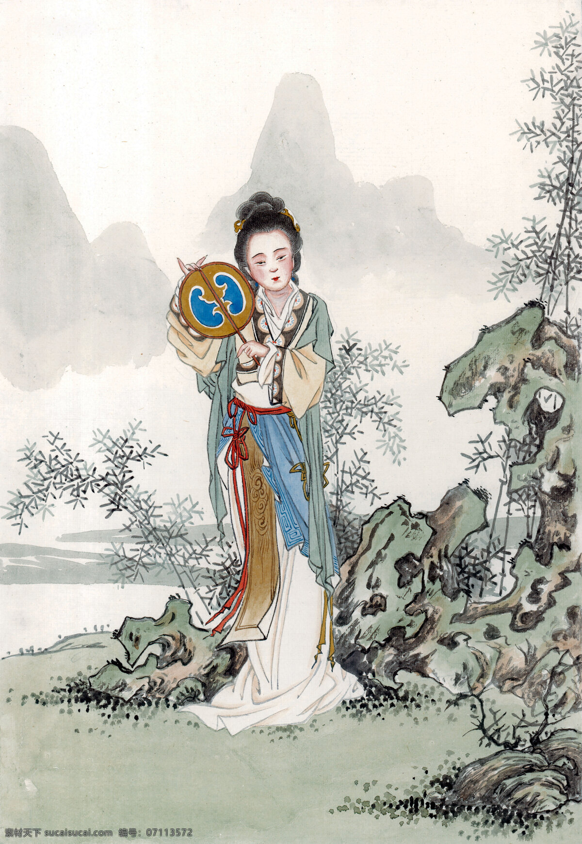 国画仙女 仙女 国画 绘画书法 文化艺术
