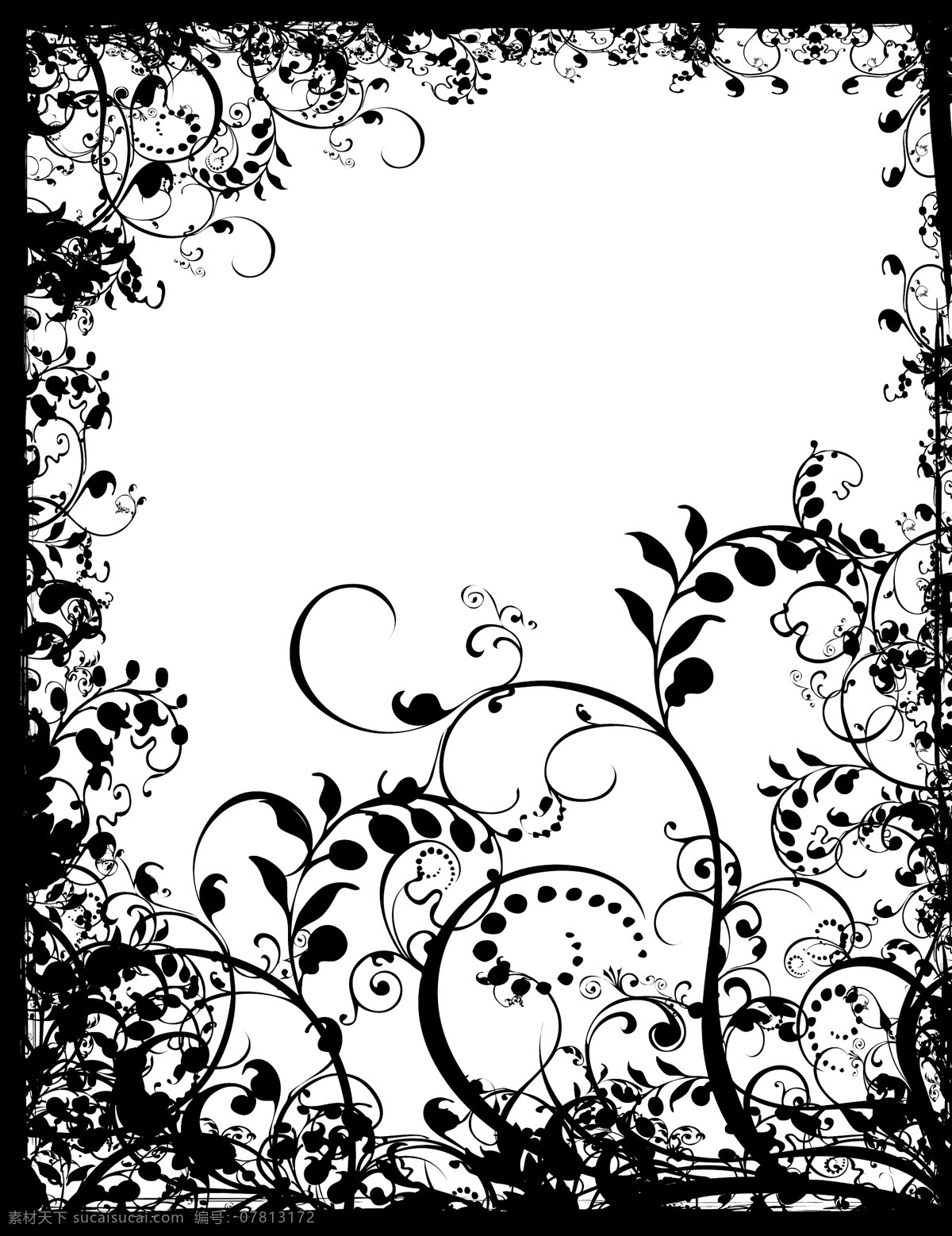 欧美 花纹 矢量花纹 欧美花纹 花纹元素 花纹花边 底纹边框 矢量素材 白色