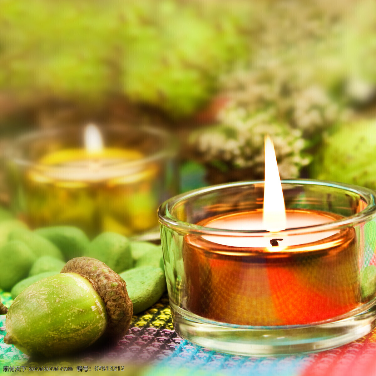 蜡烛 松果 蜡烛和松果 松塔 spa 香熏 美容 生活用品 生活百科