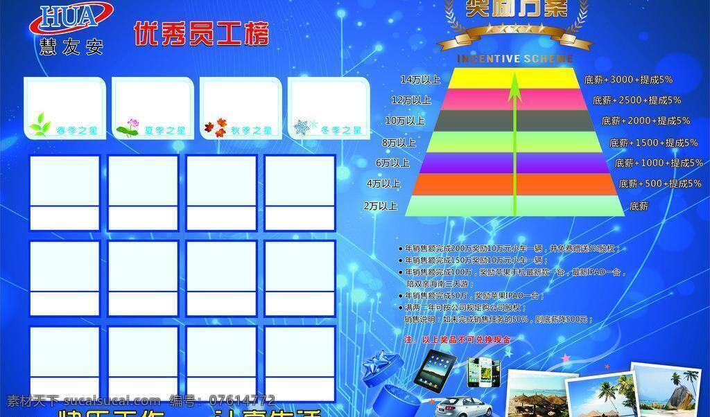 广告单页 科技蓝 公司 优秀 员工 榜 矢量 模板下载 公司奖励 奖励榜设计 其他海报设计