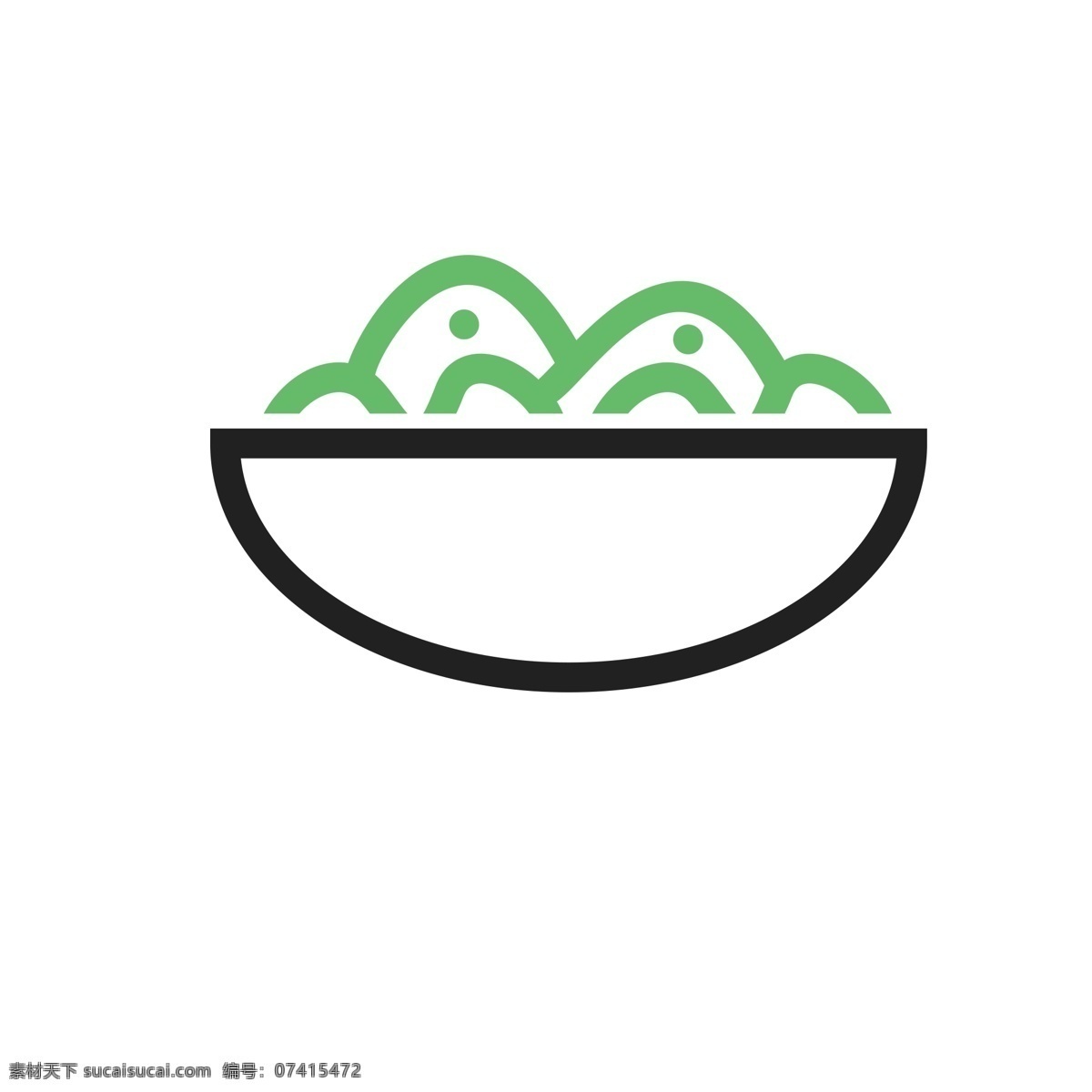 碗 米饭 白米饭 食物 美食 扁平化ui ui图标 手机图标 游戏ui 界面ui 网页ui h5图标