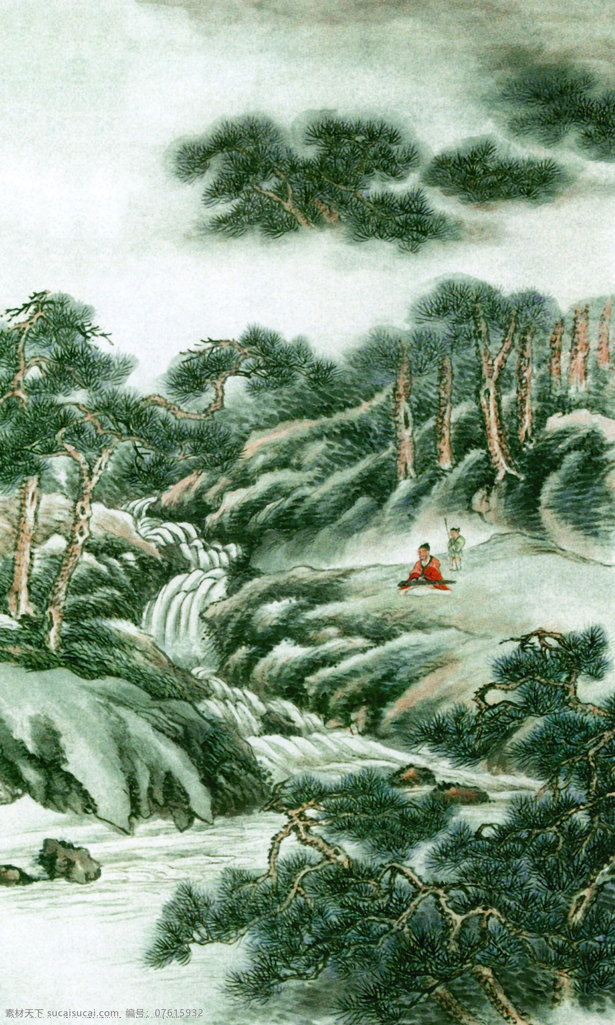 国画 水墨画 水墨山水画 写意山水画 中国山水画 山水国画 工笔山水画 山水风景 风景画 仿古画 古画 文化艺术 绘画书法