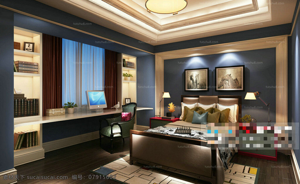 3d模型下载 3d模型素材 室内模型 室内设计 模型素材 客厅 3d 模型 3dmax 建筑装饰 黑色