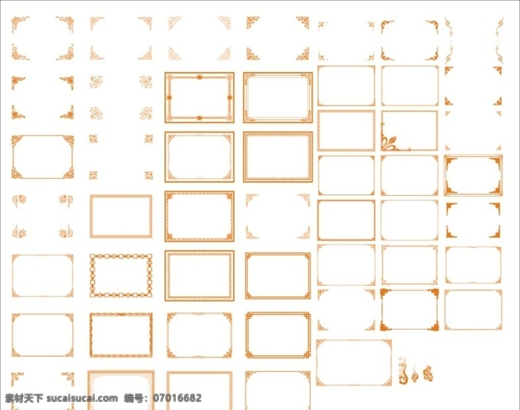 欧式 中式 边框 矢量图 欧式边框 中式边框 边框矢量图 边框素材 矢量边框